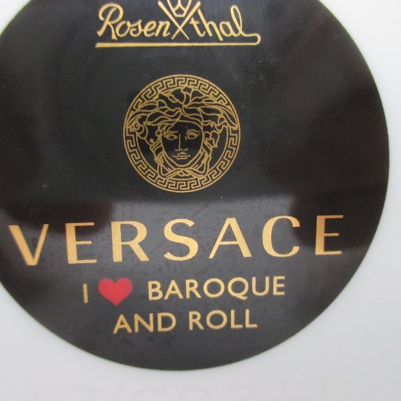 Versace I Love Baroque and Roll Porcelain Vase 9 1/2" tall Rare and Original - Picture 10 of 11